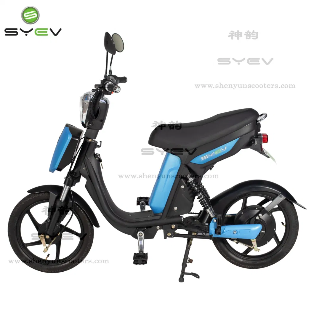 Syev OEM 32km/H Low Speed Moped Electric Scooter with 350W/500W Motor Electric Bike Motorcycle with Pedals Removable Battery