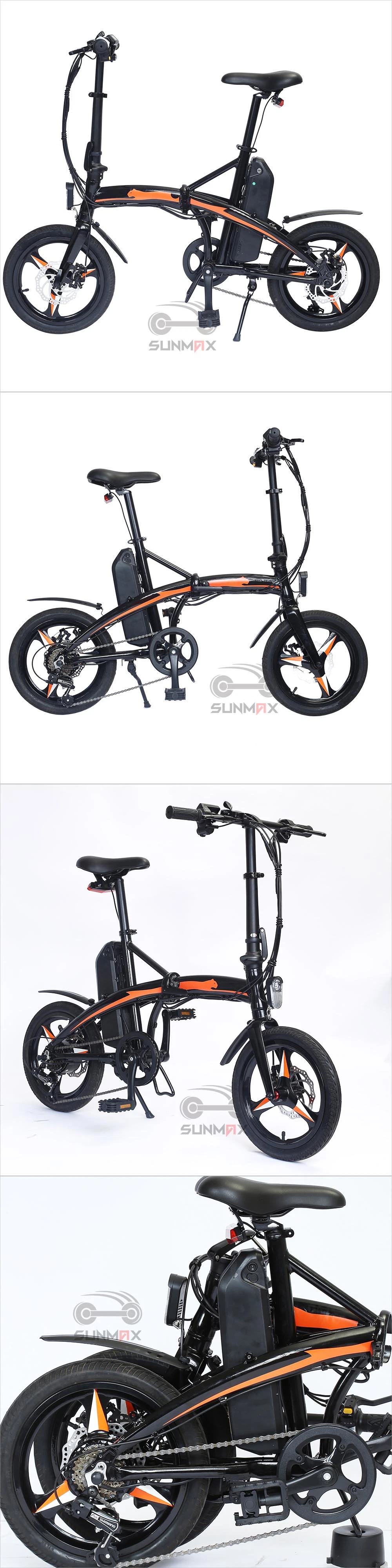 16 Inch Folding Electric Dirt Bikes for Adults Used Electric Bicycles Folding Ebike