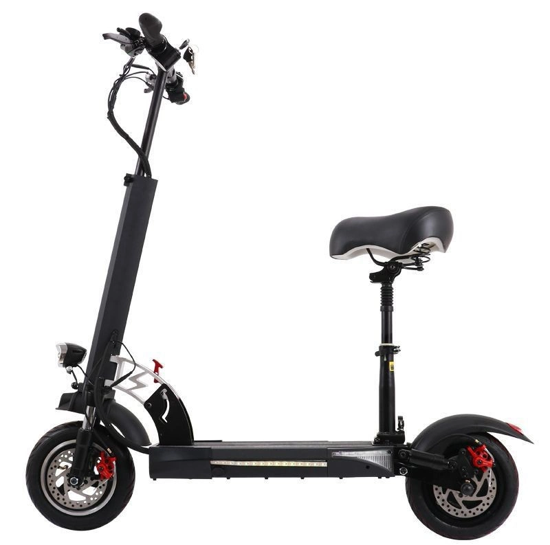 Mini E-Scooter with Seats 800W Motor Ebike Wide Tire Dirt Bike Electric Scooter