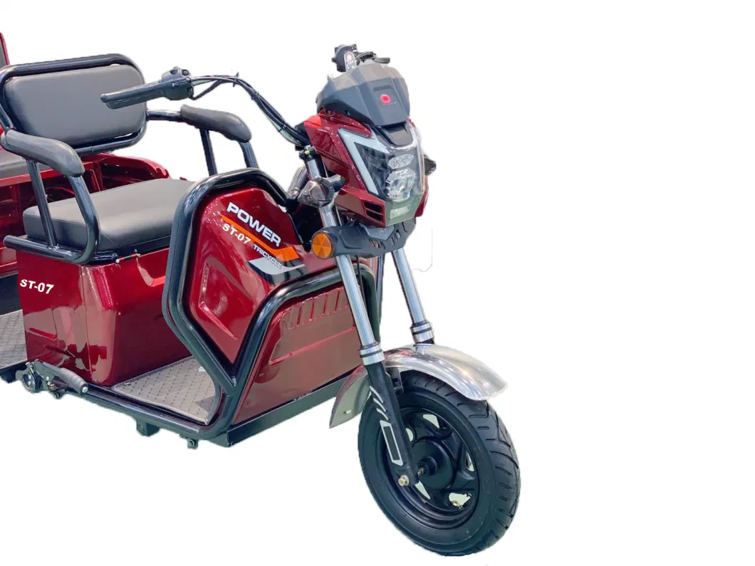 Multi-Purpose Foldable Seat Cheap Electric Rickshaw Three Wheel Motorcycle Tricycle for Passengers