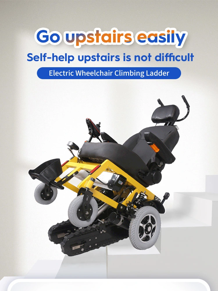 Reclining Electric Stair Climbing Wheelchair for Adults