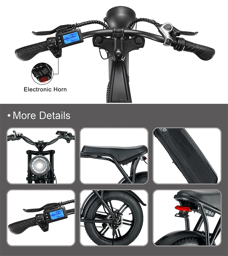 Full Suspension Motorized Electric City Bike Adult E Electric Road Sports Bikes Bicycle
