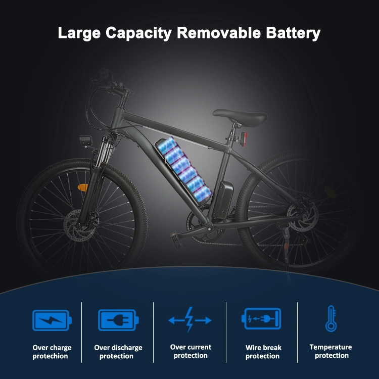 Factory Price 26 Inch 36V DC 350W Brushless DC Motor Mountain Electric Bike