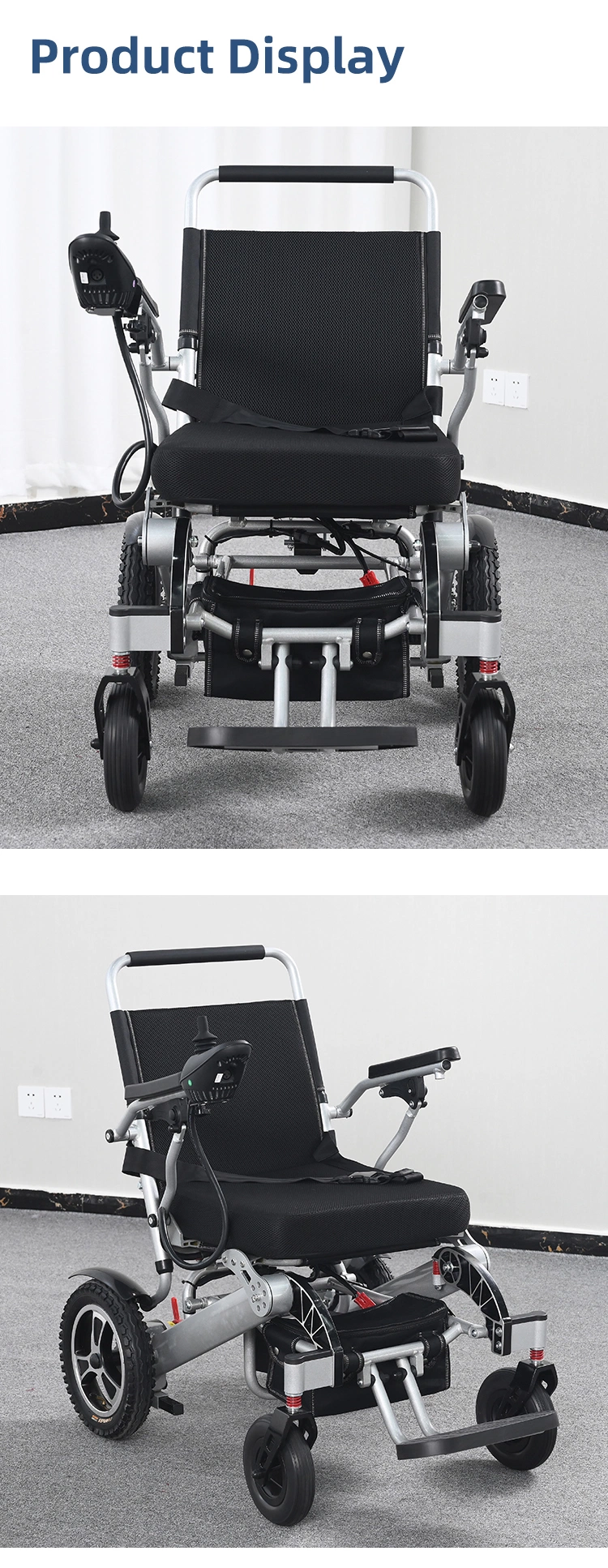 Folding Electric Wheelchair for The Elderly People Disabled Wheelchair