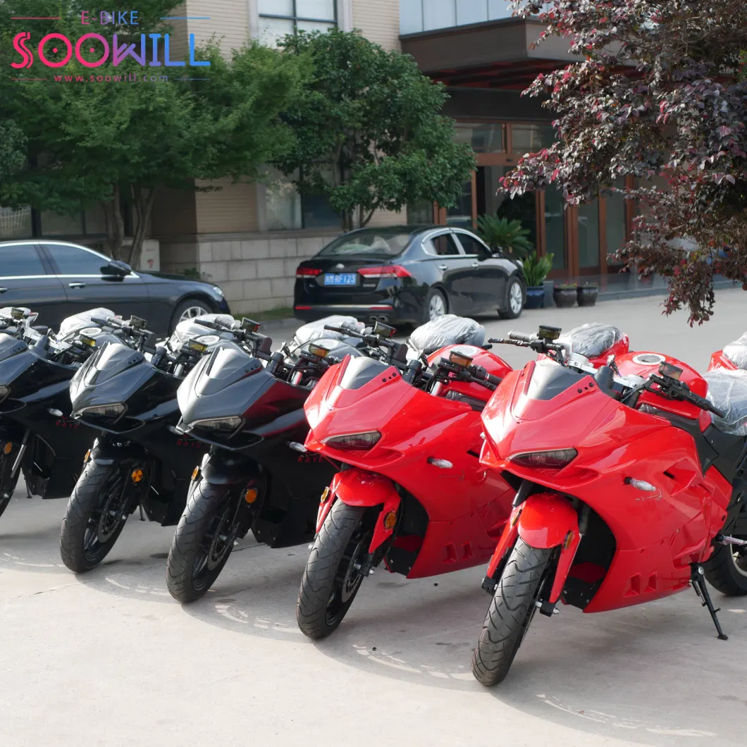 10000W Electric Motorcycle EEC Fashion Scooter E-Bike Scooty with 72V160ah Lithium Battery R1