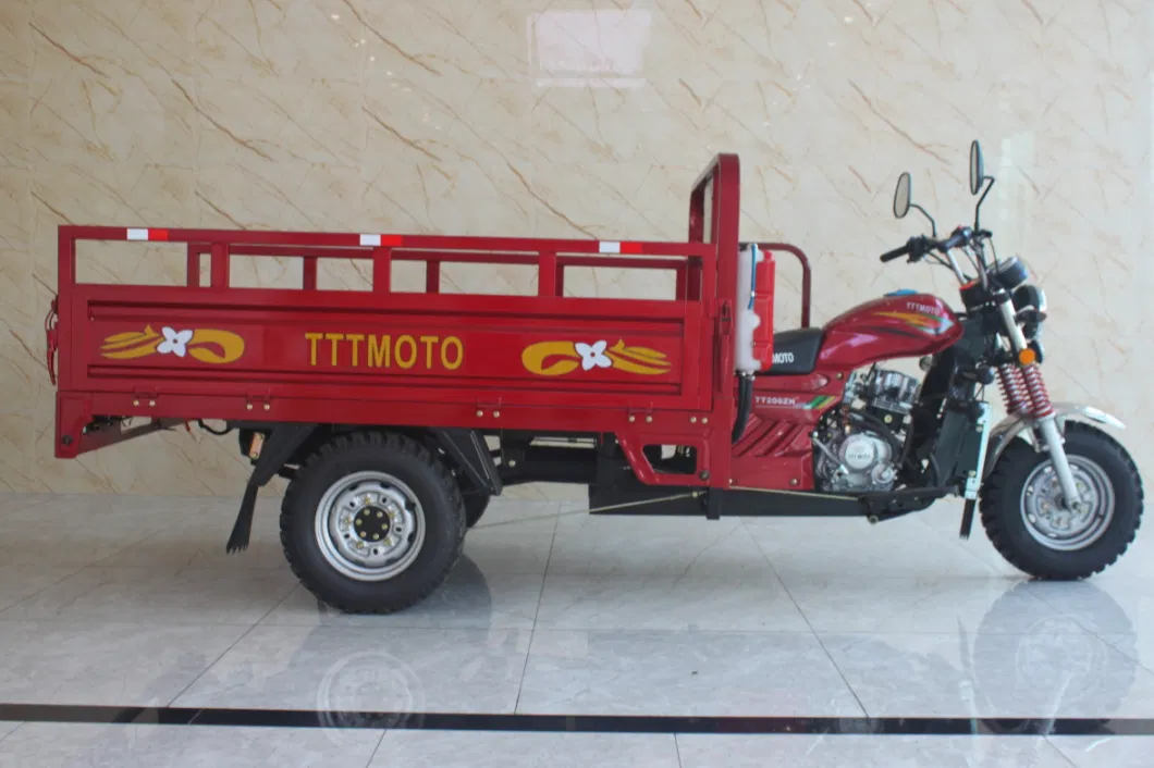 200cc Pakistan Style Three Wheel Motorcycle Big Space CCC Trike Gas Scooters