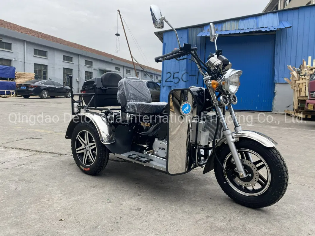 3 Wheel Motorcycle Electric Tricycles with Passenger Seat and Cargo Tricycles