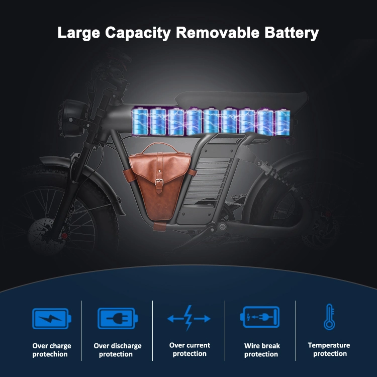 1000W 48V 15ah Dirt Motorcycle Mobility Scooter Adult Bike Electric E Bicycle