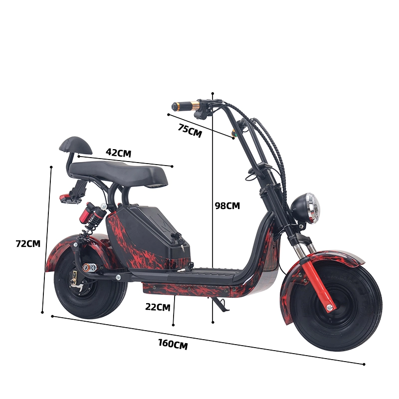 1000W Powerful Electric Citycoco Man and Woman Scooter Electric Bike