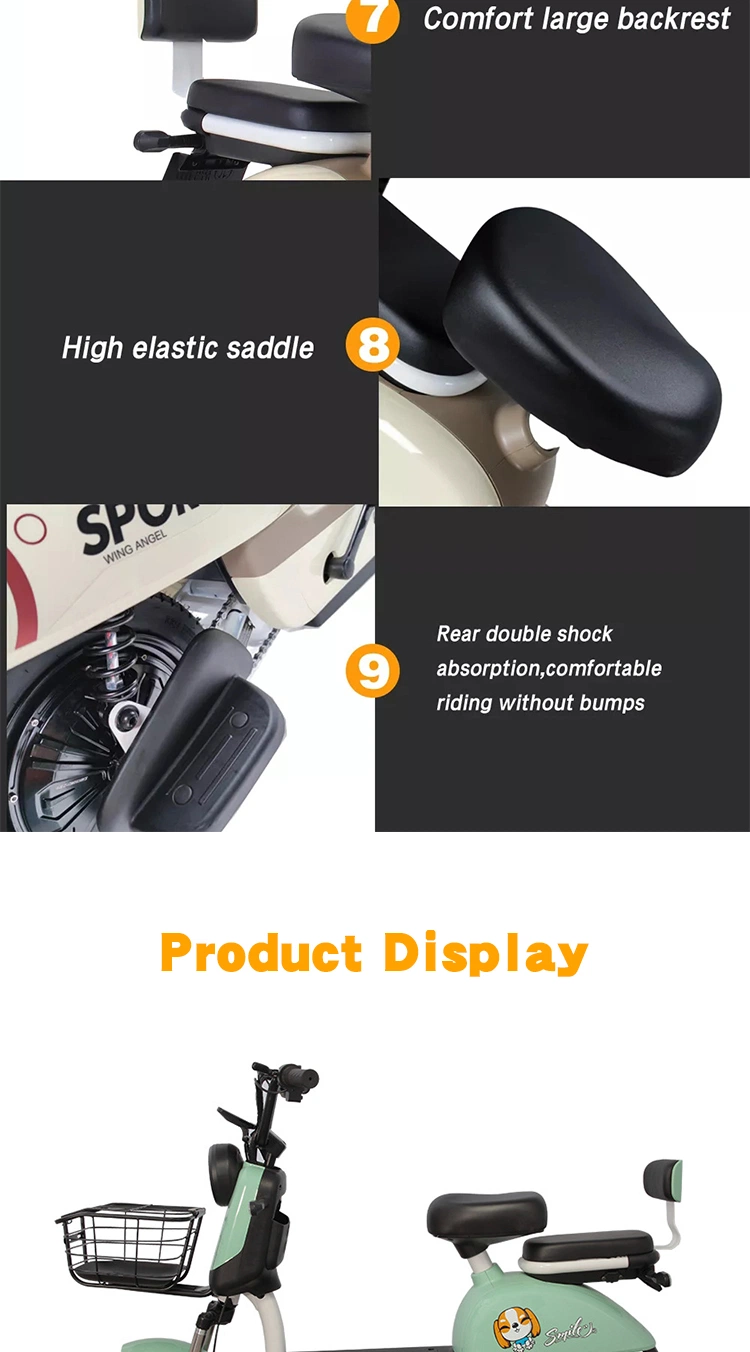 2023 Highest-Selling with Pedals Cheap E-Bike Electric Bicycle Scooter