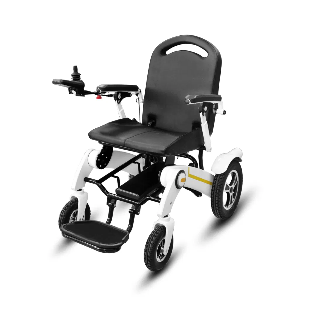 New Folding Aluminum Strong Frame Electric Power Wheelchair Electronmagnetic Brake System Disabled Scooter for Disabled Peoole