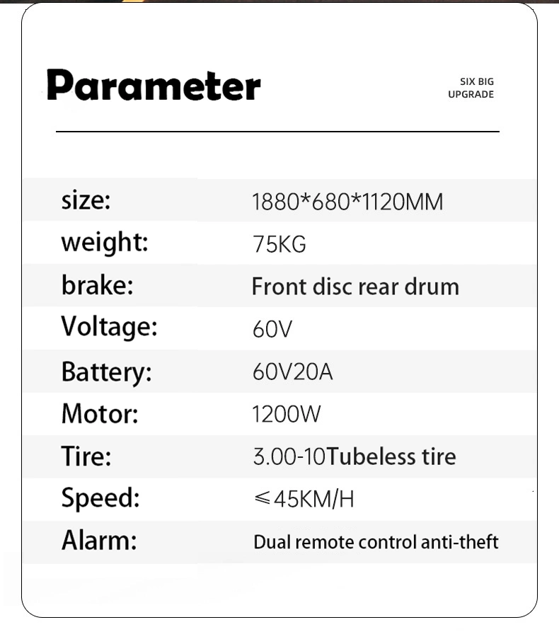 2023 High Quality Cheap 800W 48V 60V CKD Electric Scooter Electric Motorcycles for Adults Electric Bike Scooter