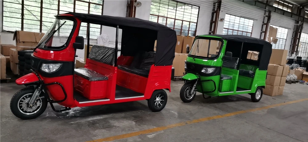 Tuk Tuk Bajaj Three Wheel Auto Electric Tricycle Vehicle 60V 1500W/3000W/4000W Rickshaw