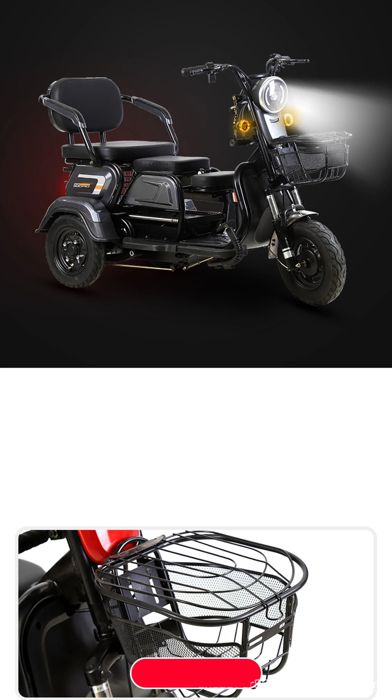 Passenger with Motorcycle Scooter / Trike Ultraman Drift Toy Car Cheap Suitcase Pedicab Rickshaw Concrete Top Electric Tricycle