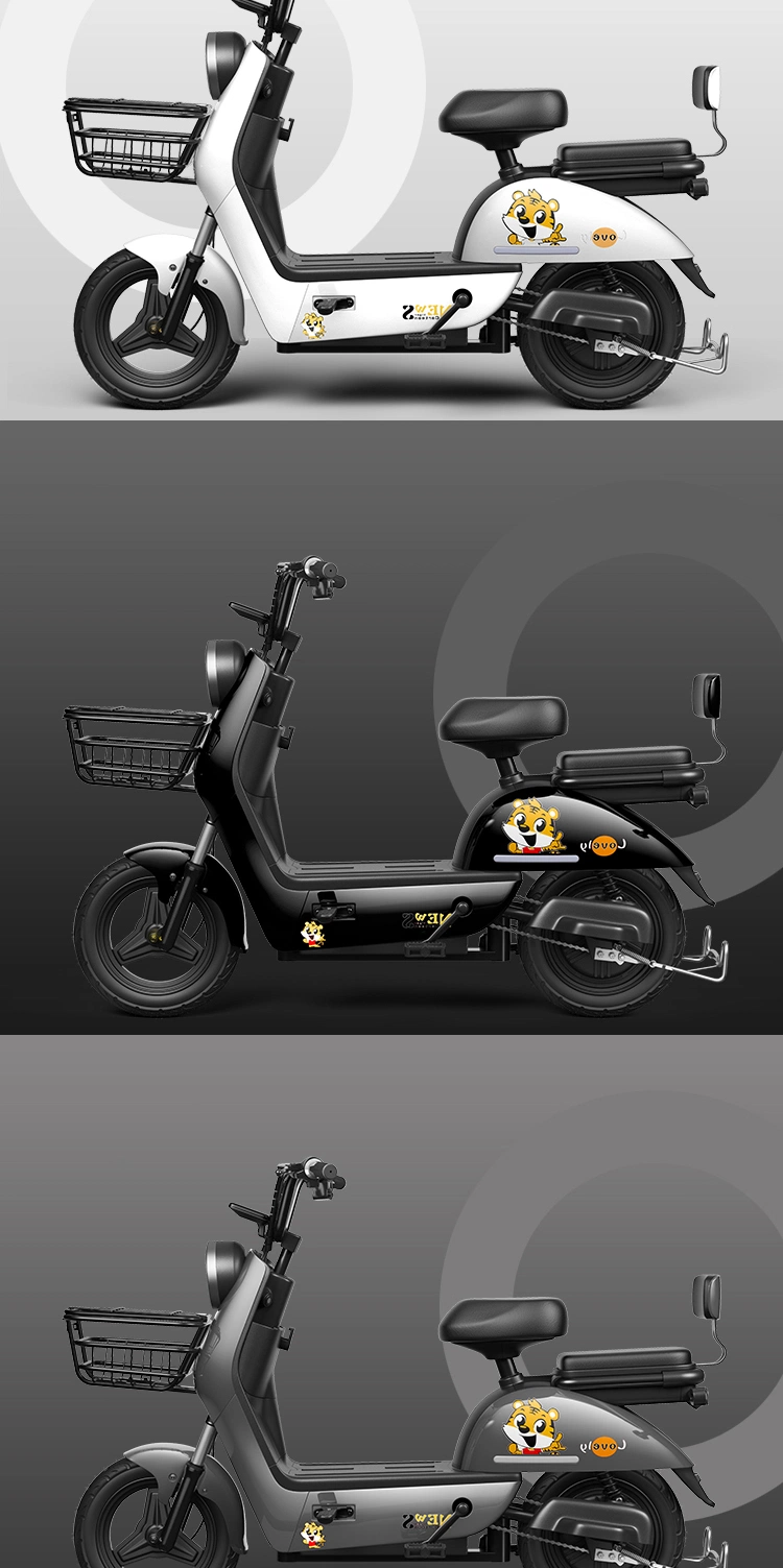 Factory Cheap Electric Scooter E Bike Lithium Battery Adult Electric Cargo Bike Golden Eagle Electric Bike 48V Two Seat 450W 14&quot;