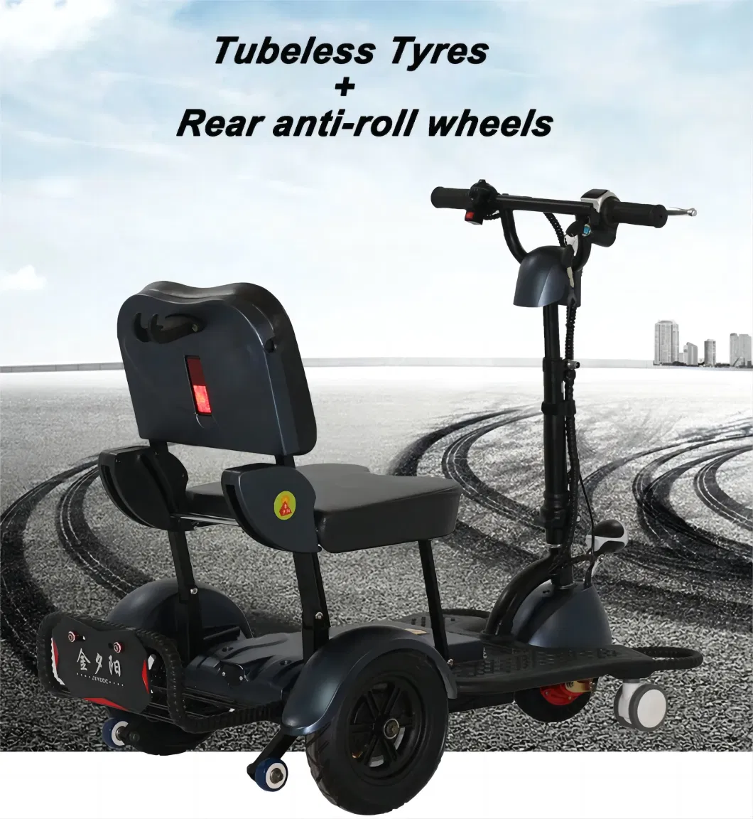 Smallest Electric Tricycle Portable Mobility Disabled Person Electric Scooter Adults Foldable Handicapped 3 Wheel Electric Mobility Scooter