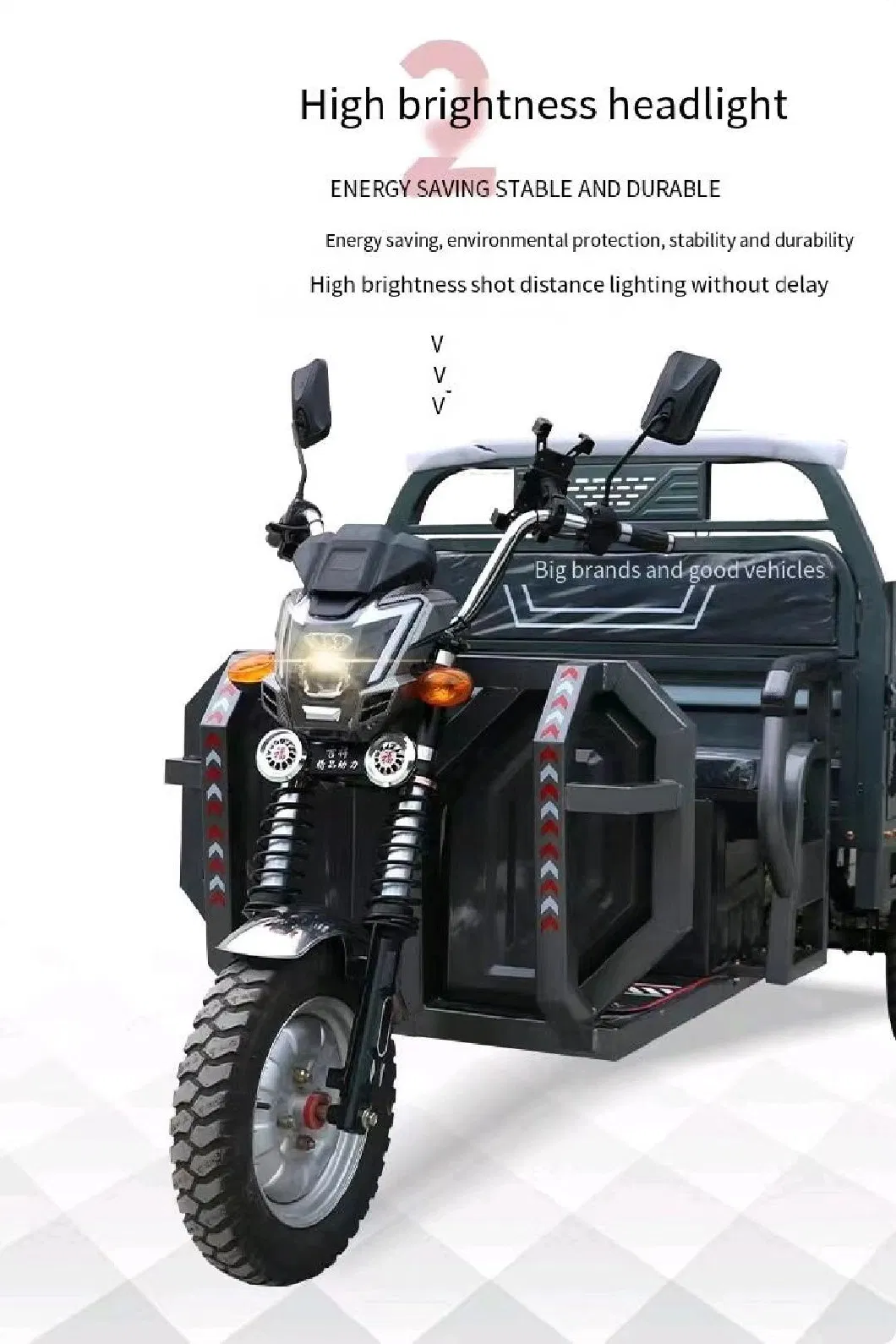Lb 1500W Cargo Tricycle with Theer Wheel Trike for Electric Motorcycle