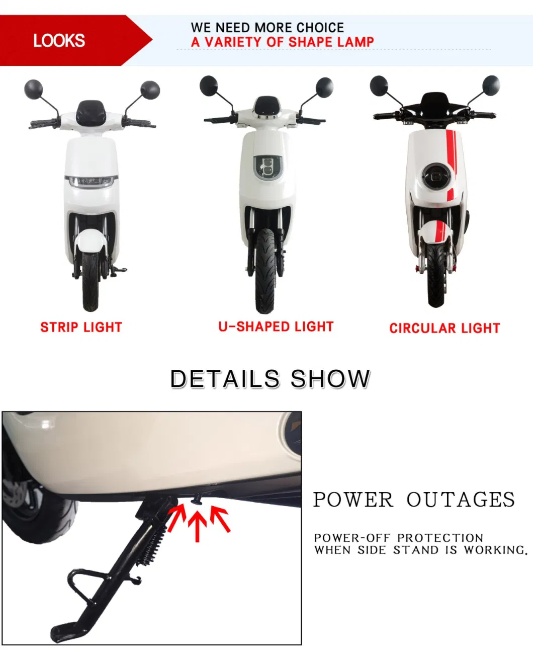 Cheap Price Good Design Best OEM Branding CKD/SKD Adult Electric Moped Motorcycle Scooter Electrical Cycle