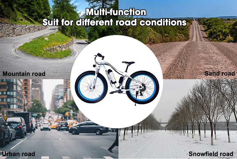 Buy Chinese Electric Bike 2 Wheel Portable Electric Cycle Bike for Mountain Snow