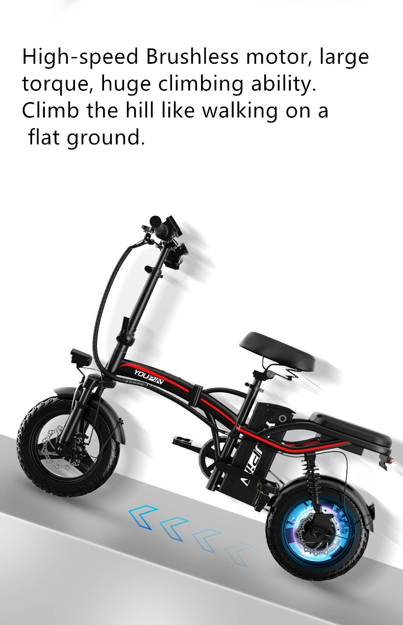 14 Inch Long Range Foldable Electrical Bike for Adult with Li-ion Battery
