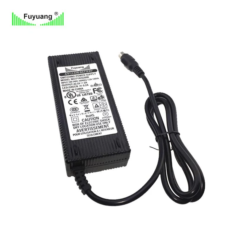 Fuyuang 3 Years Warranty 36V 43.8V 2A E Bike Scooter Golf Cart Bicycle LiFePO4 Lead Acid Battery Charger