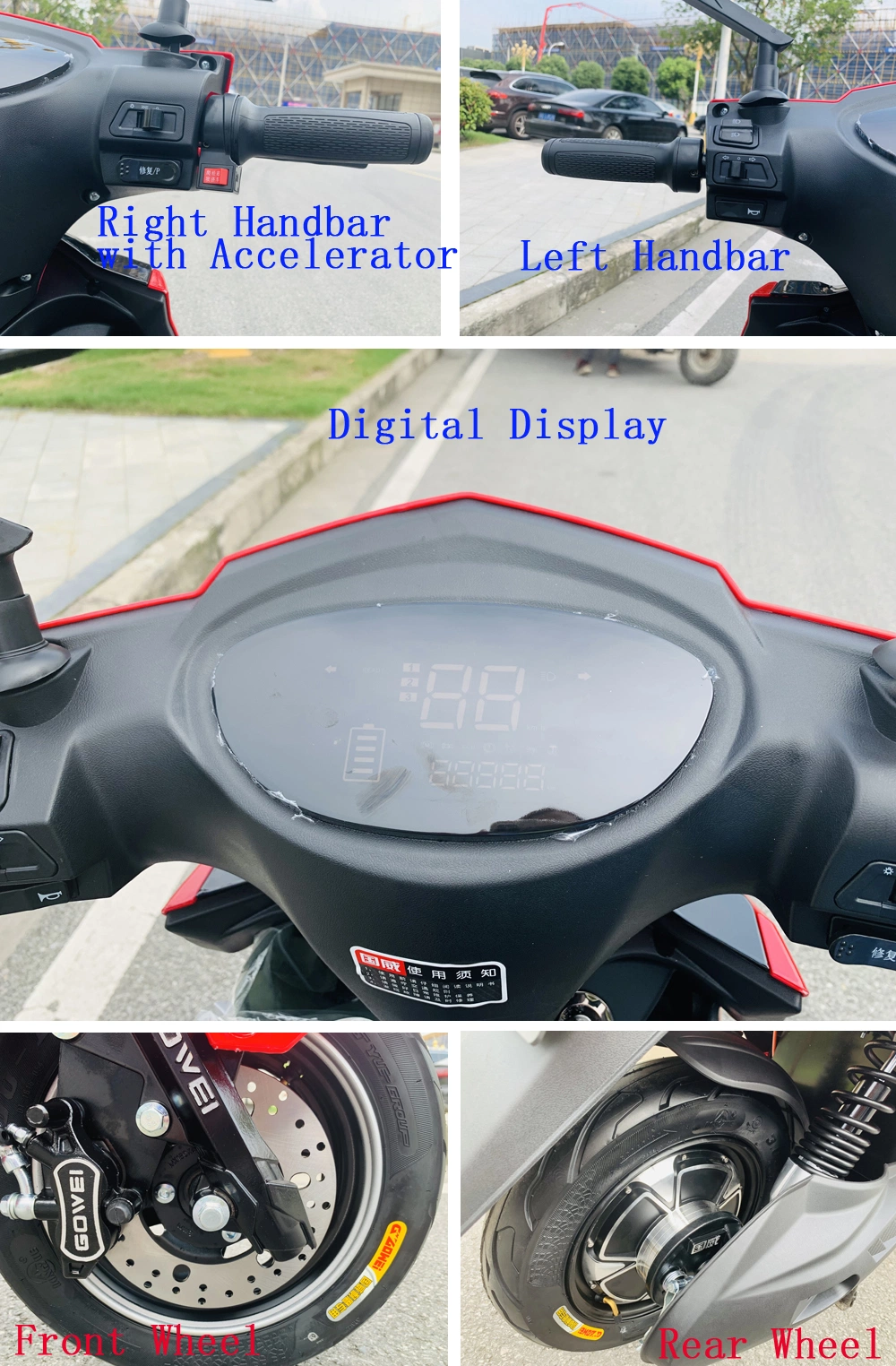 Popular New Model High Quality EV Bikes Two Wheel Electric Motorcycle