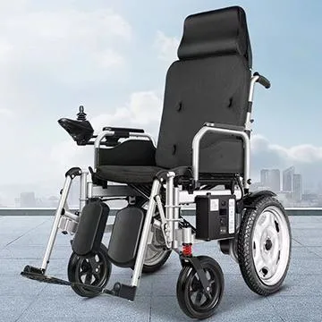 Lightweight Durable High Back Power Foldable Electric Wheelchairs Lying Down for Adults