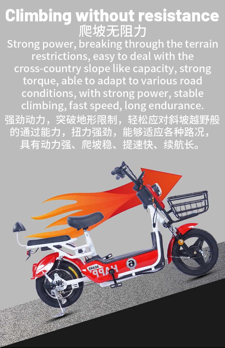 48V 350W Adults Electric Scooter Electric Moped Ebike