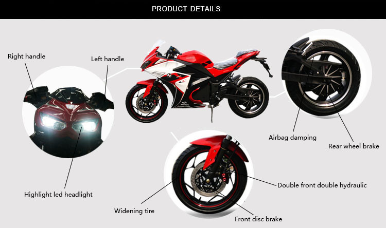 Two Wheel Electric Roadster Motorcycle for Adult Electric Motorcycle