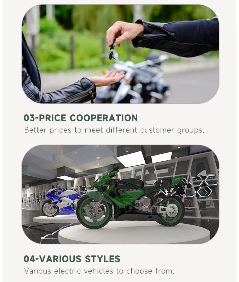 Good Quality Fashionable Model 1000W High Speed Electric Motorcycle