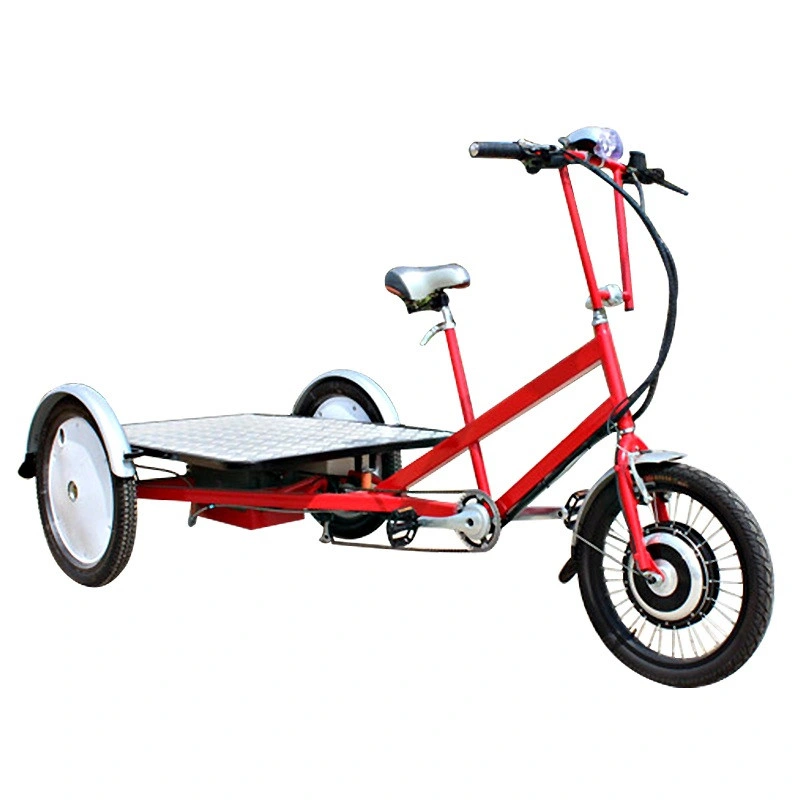 3 Wheels Electric Flatbed Trike Bike Used for Cargo Transportation