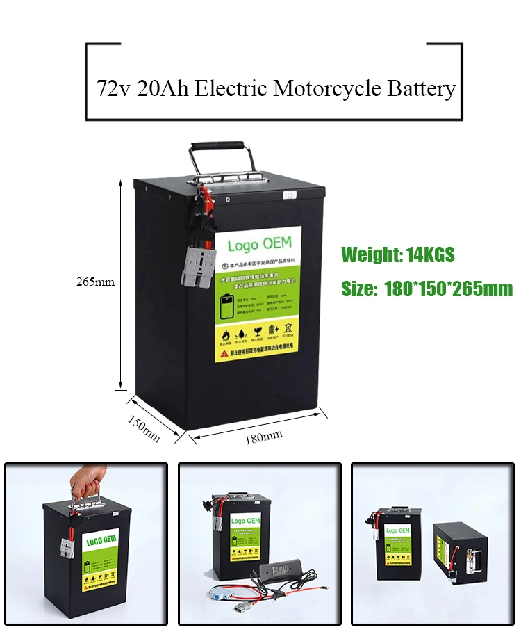 Electric Scooter 60V 72V 20ah Electric Bike Battery