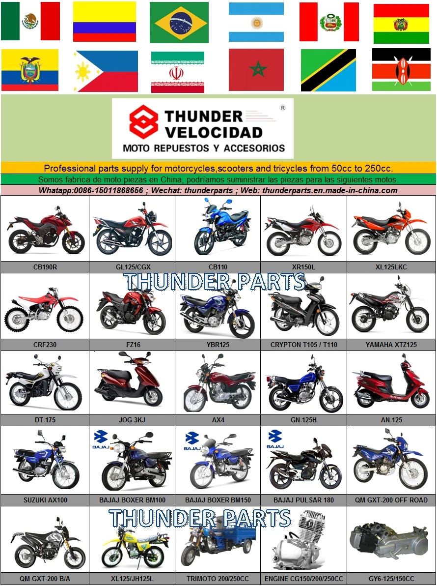 Motorcycle Accessories/Engine/Body/Electric/Brake/Transmission Parts for Motorcycles