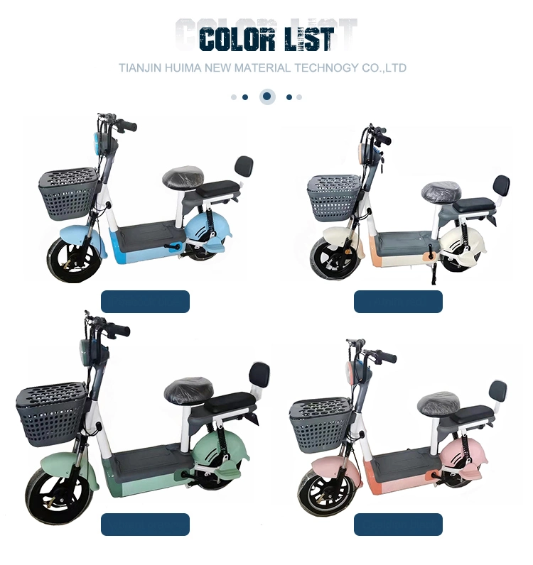 Tjhm-014D CE Electric Scooter Tunisia Moped 350W Electric Bike with Basket