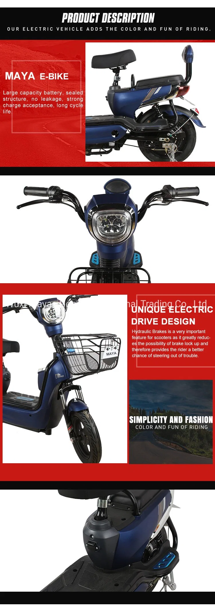 2023 Wholesale Cheap Best Mini Electric Powered Bike for Sale