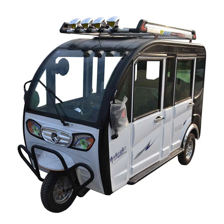 China 5 Doors Electric Tricycle Motorcycle Gasoline Passenger 7 to 9 People Tricycle