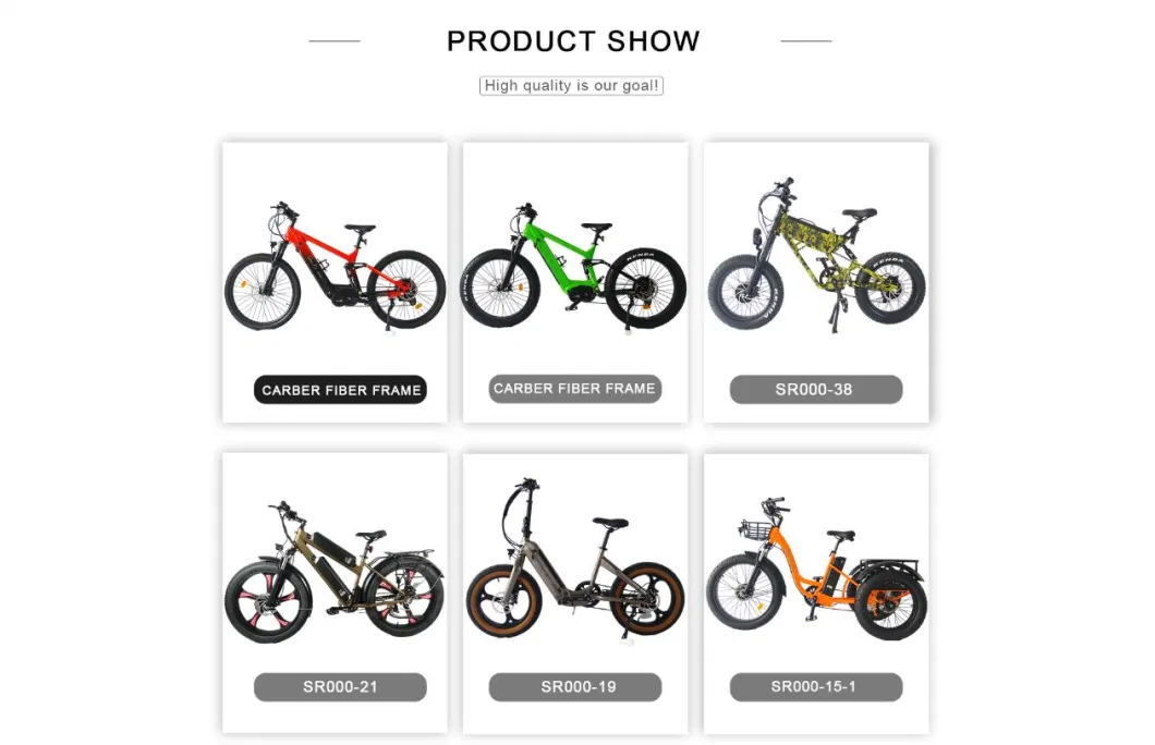 off-Road Fat Tire Scooter Powerful Electric Bike 500W Motor Electric Bicycle