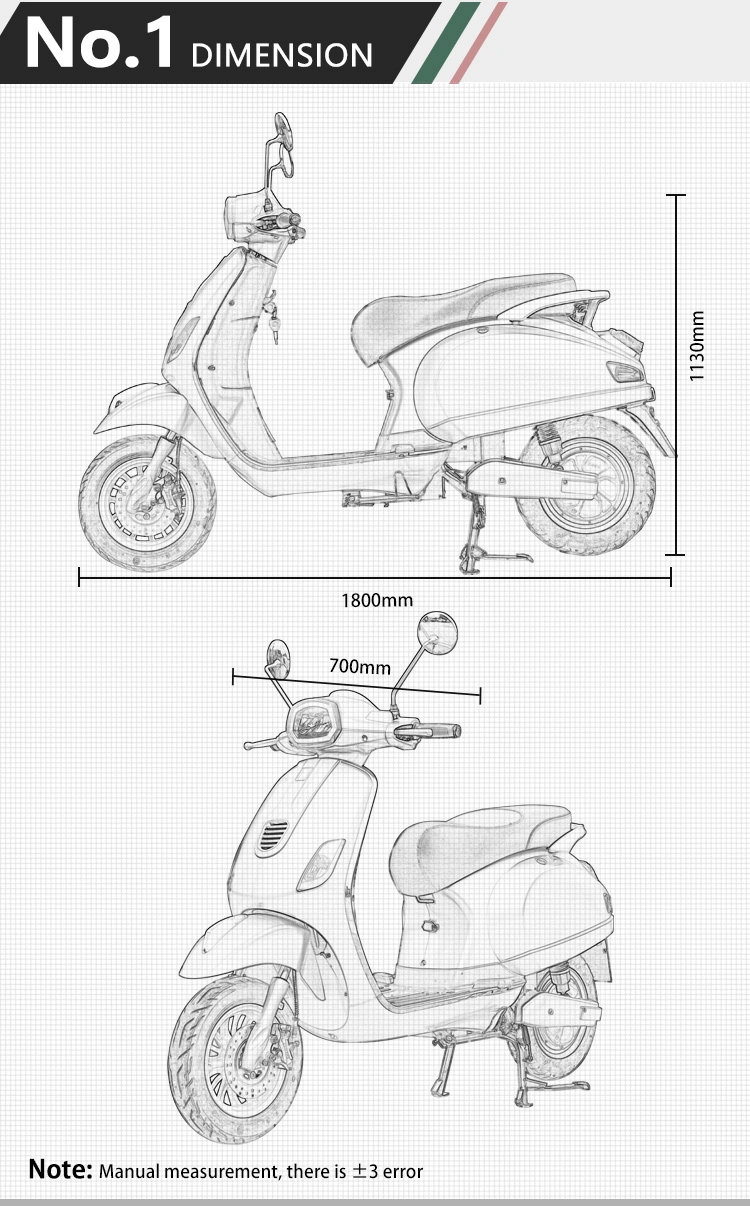 1000W-27h Motor Power Two-Wheel Electric Scooter/Electric Motorcycle/Electric Motorcycle Bike (TSL-3)