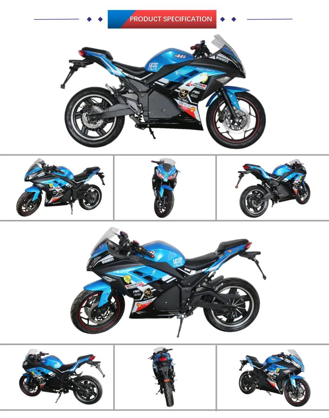2023 Fashion Model Brushless Motor Racing off-Road Powerful Electric Motorcycle/Motor Scooter/Electric Bike for Sale
