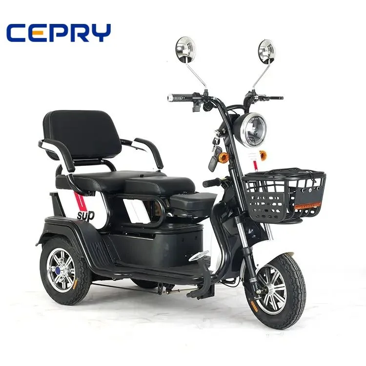 New Model 3 Wheels Open Electric Passenger Tricycles Electric Cargo Bike