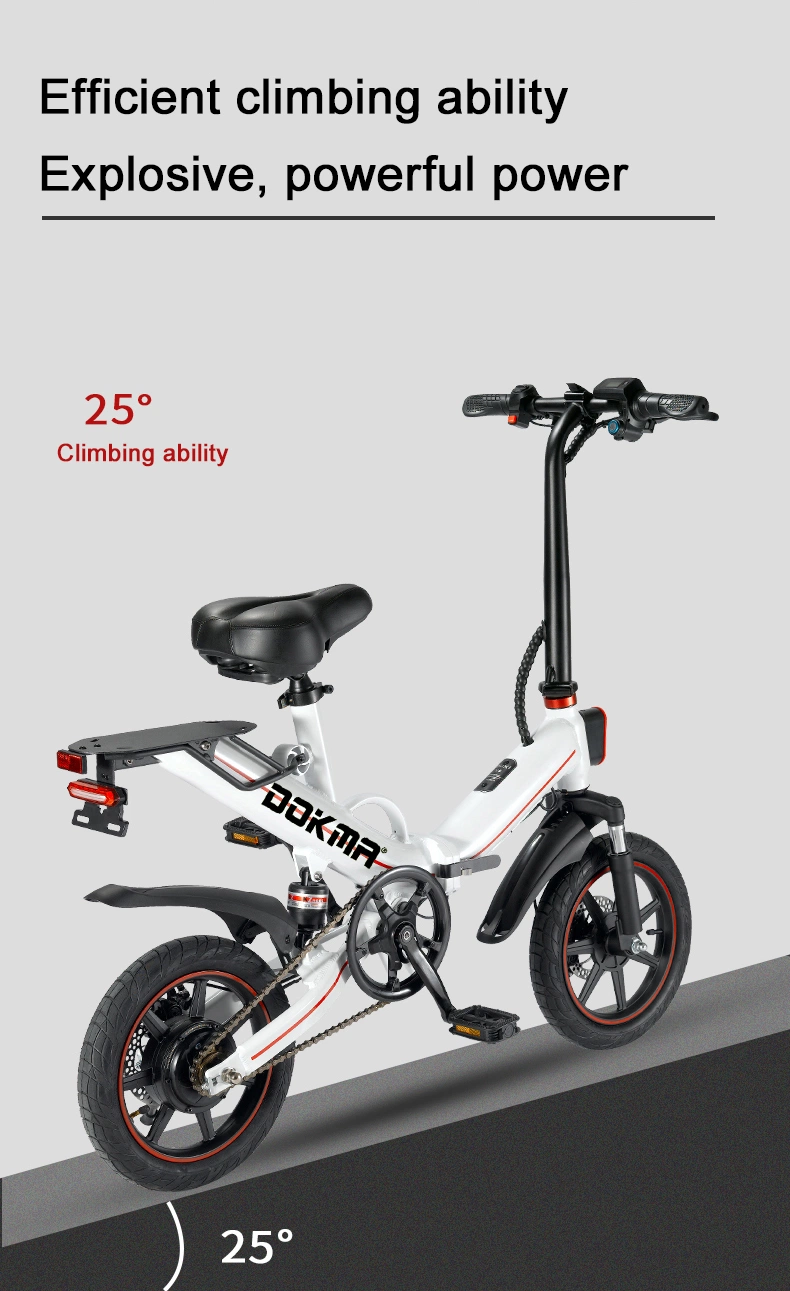 Dokma BV5 Factory EU Us Stocks Dropshipping Cheapest Electric Scooter Mini 350W 14 Inch Folding Electric Bike Two Wheel Ebike Electric Bike Ready to Ship