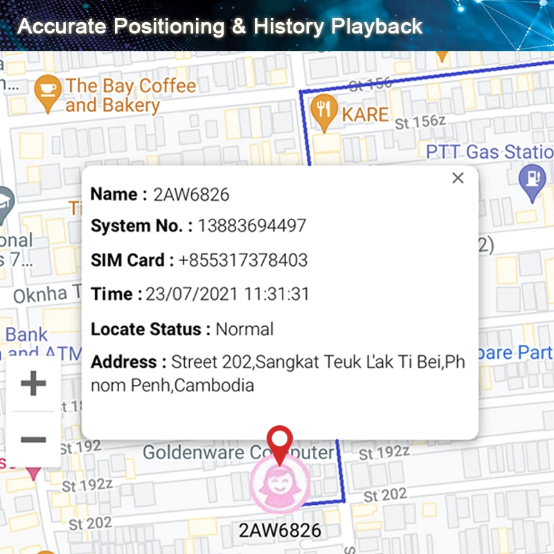 Tracking Device GPS Bracelet Tracker for Prisoner Offender 2g Personal Tracker for Elderly People