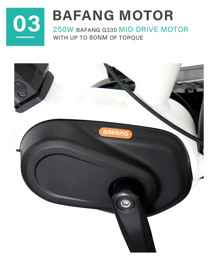 OEM 36V 350W City Classical Bafang Ebike MID Electrical Bicycle with 13ah Lithium Battery