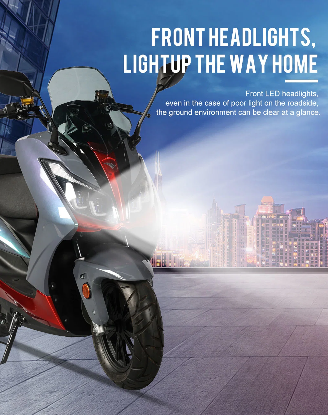 1500W 2000W Powerful Motor High Speed Electrical Chopper Motorcycle Electric Scooter