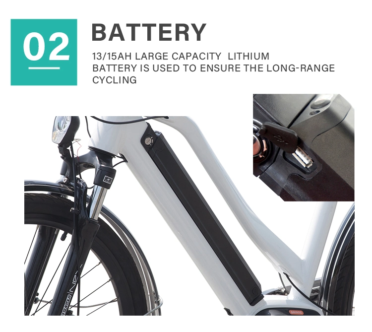 OEM 36V 350W City Classical Bafang Ebike MID Electrical Bicycle with 13ah Lithium Battery
