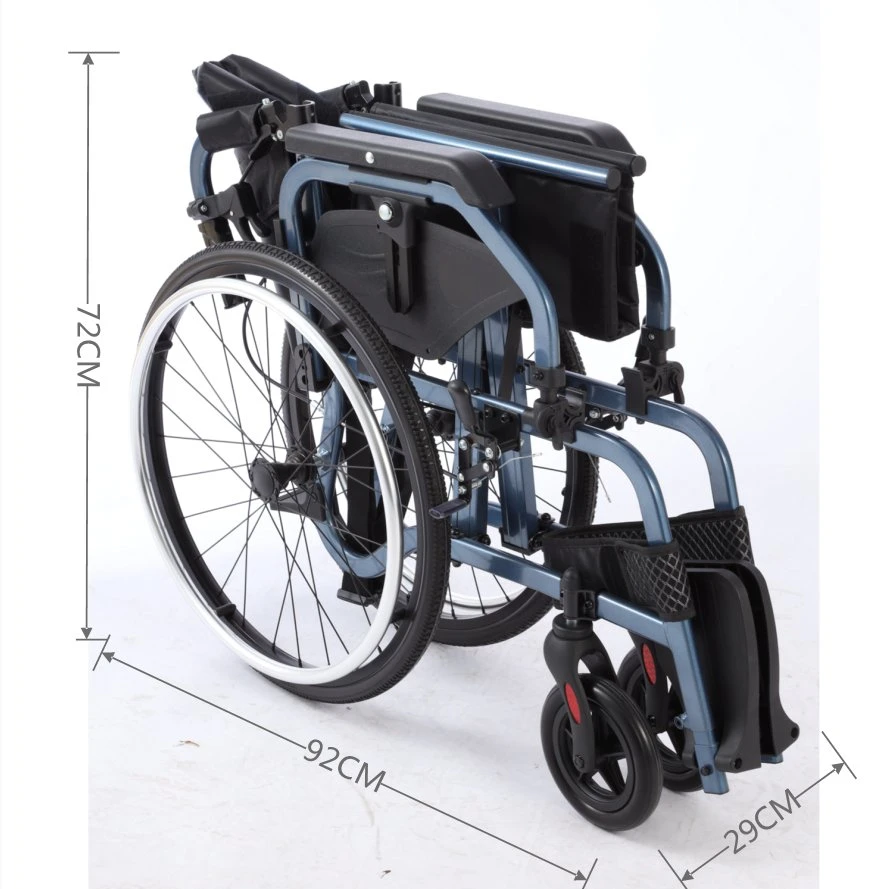 14.5kg Disabled Mobility Walking Aids Chair Foldable Wheelchair Lightweight for Seniors