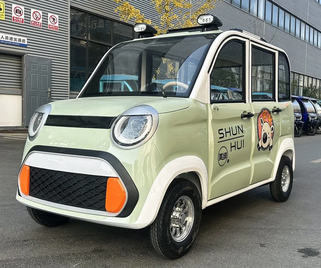 Meidi Xuzhou Manufacturer Factory Price 4 Doors 4 Wheel Trike Enclosed Electric Tricycle for Passenger