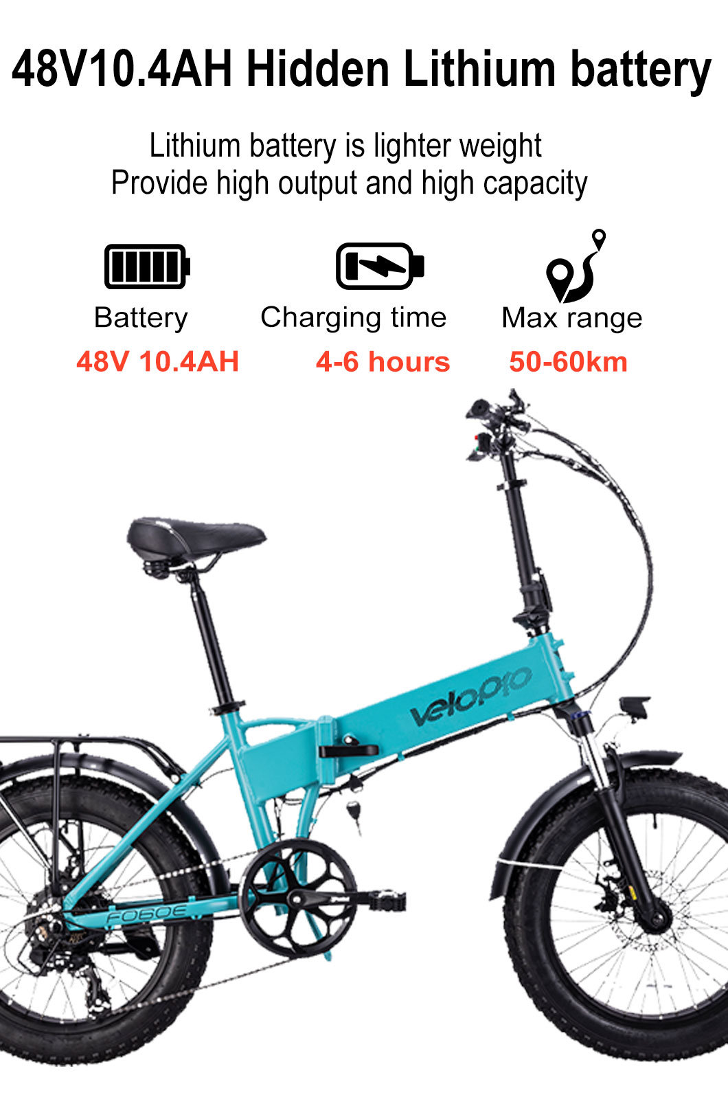 Affordable Folding Bike 20 Inch Portable Electric Bicycle for Adult