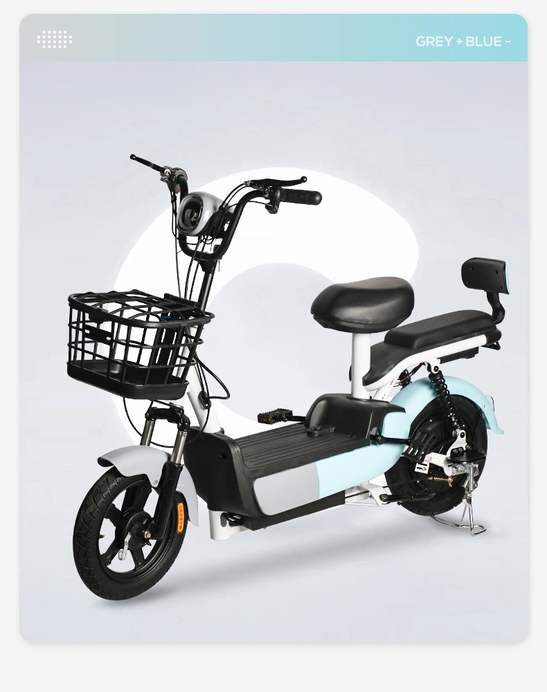 Tjhm-001K 350W 2 Wheel Electric Bike Scooter/Electric Moped with Pedals Motorcycle Electric Scooter