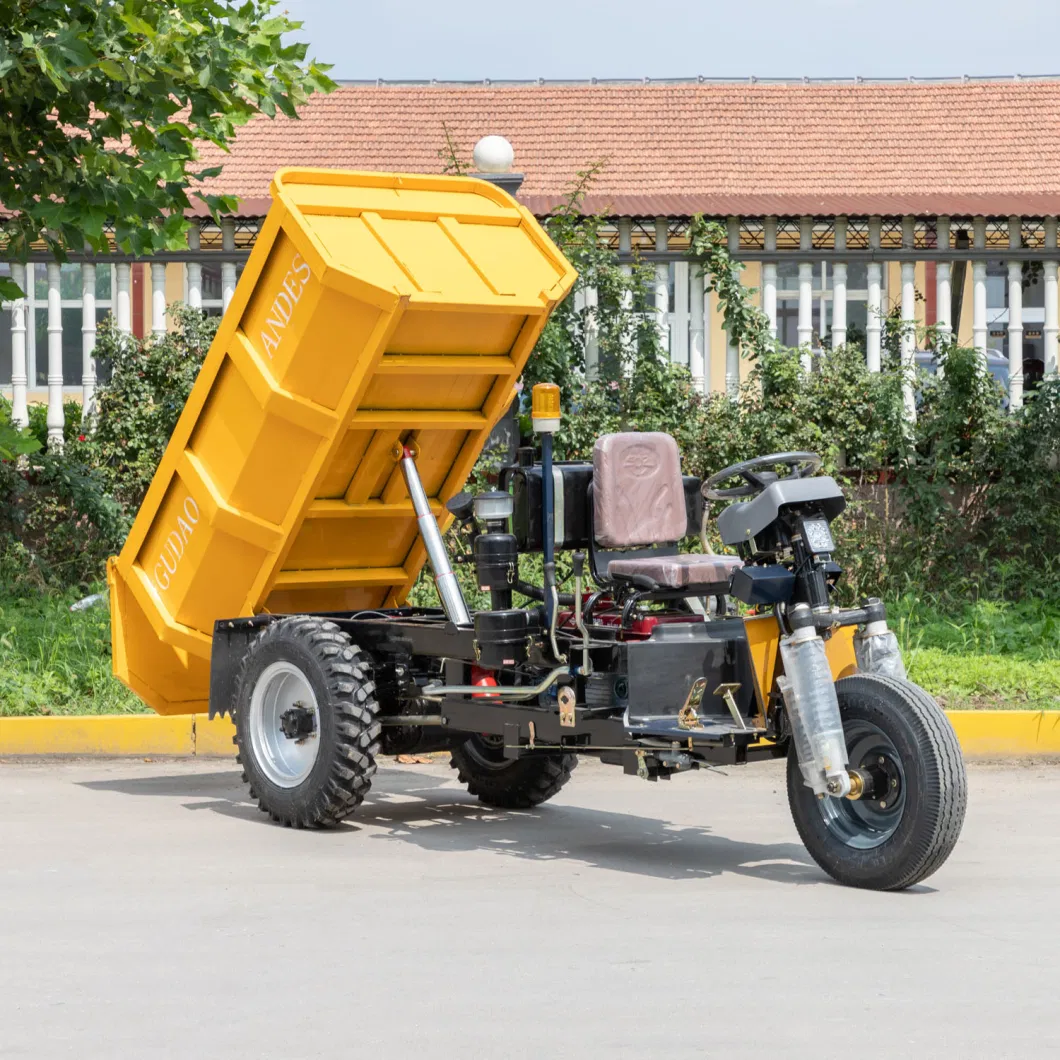 2200*1350*450 mm Size Mining Tricycle Diesel Engine 3 Tons 25HP Chinese Brand Motorized Tricycles